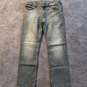 Calvin Klein Gray Straight Jeans Classic Style